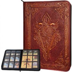 TCG Faux-Leather Trading Card Binder - Red