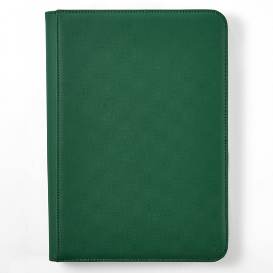 Binder: 9- Pocket- Solid Color- Green