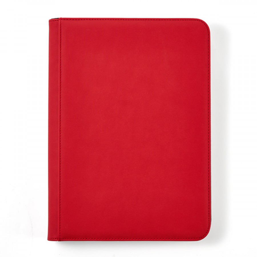 Binder: 9- Pocket- Solid Color- Red