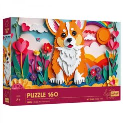Puzzle: Little Dog Paper Art 160 Piece