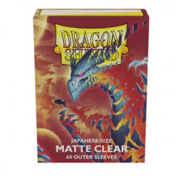 Dragon Shield Sleeves: Japanese- Matte Outer Sleeves- Clear 'Cosmere' (60 ct.)
