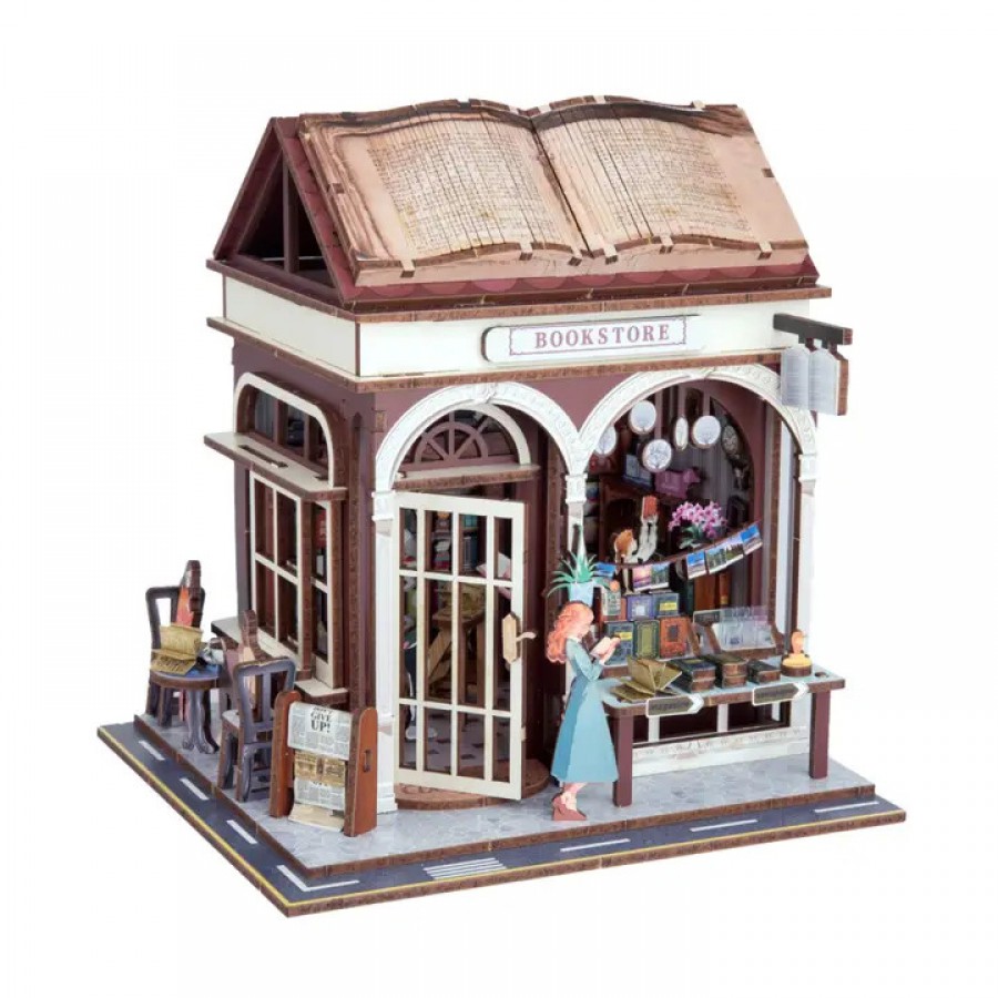 Diy Miniature House Kit: Bookstore