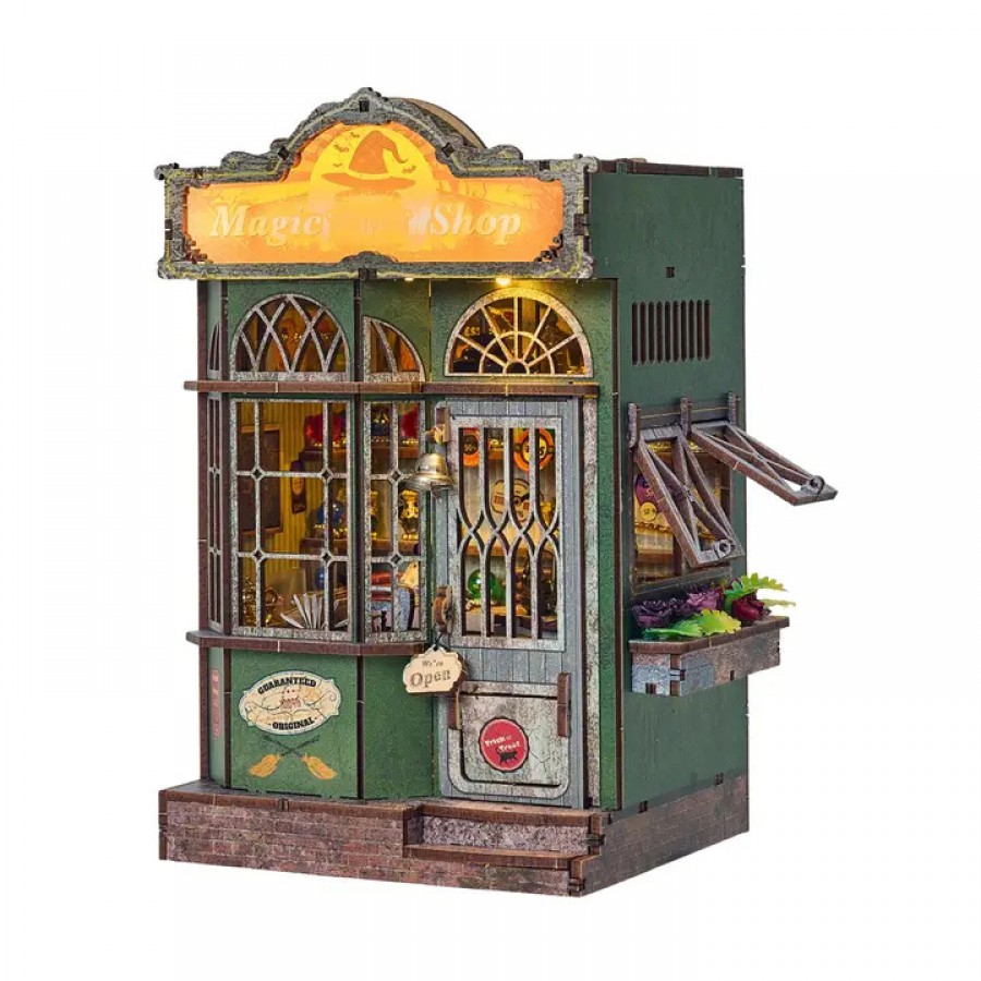 Diy Miniature House Book Nook Kit: Magic Shop