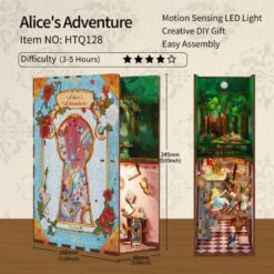 Diy Miniature House Book Nook Kit: Alice's Adventure