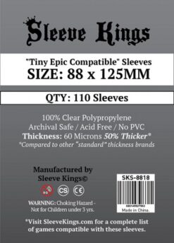 Sleeve Kings "Tiny Epic Compatible" Sleeves (88 x 125) - 110 Pack