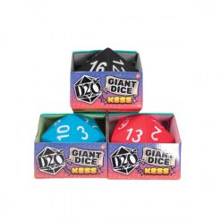 Foam Dice: Giant Dice- D20 Assortment- Red/Black/Light Blue
