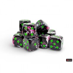 Chessex - 16mm Paintball/green brush 12d6 set