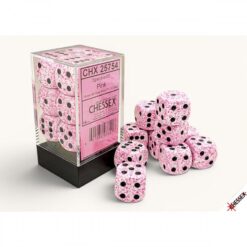 Chessex - 16mm Pink speckled 12d6 set