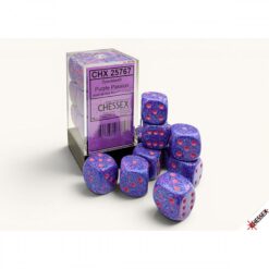 Chessex - 16mm Purple Passion speckled 12d6 set