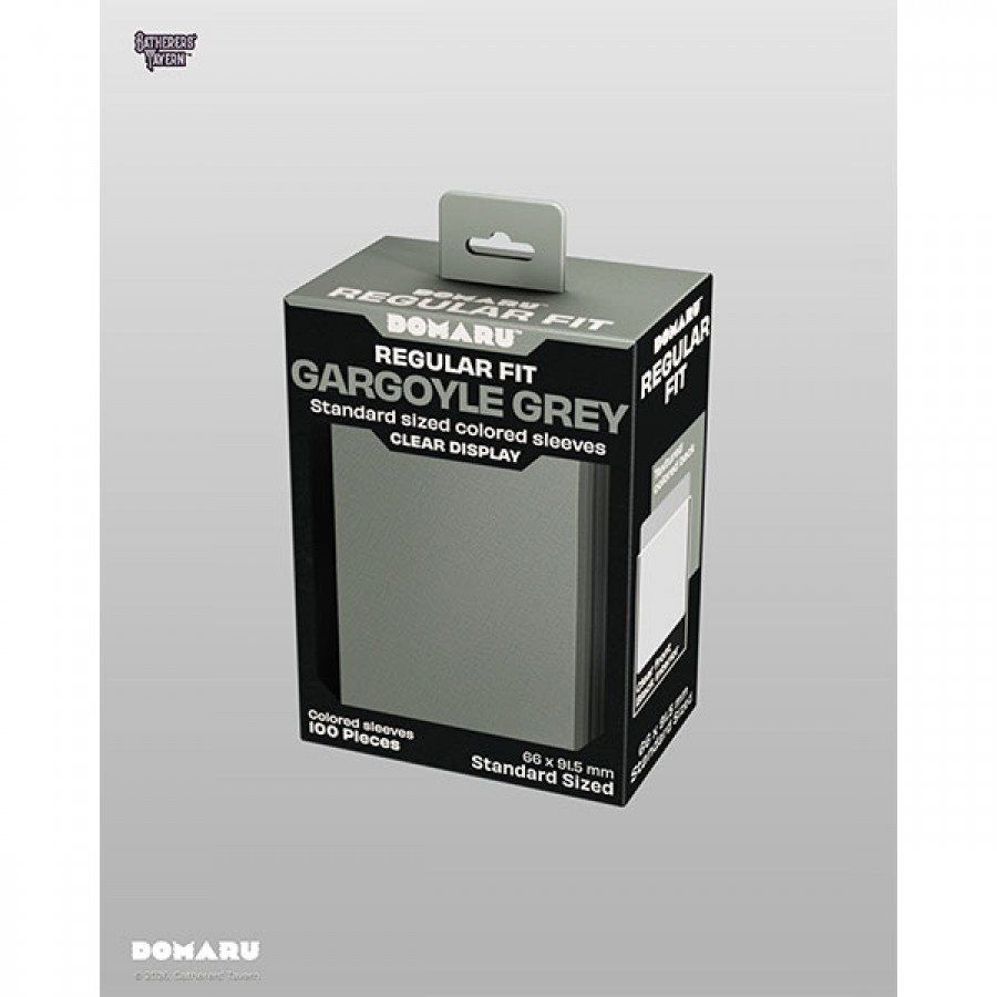 Card Sleeves: Standard DOMARU Regular Fit- Gargoyle Grey (100 ct.)
