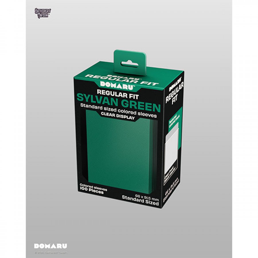 Card Sleeves: Standard DOMARU Regular Fit- Sylvan Green (100 ct.)